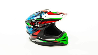 Шлем мото кроссовый HIZER J6803 #6  Синий XL