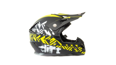 Шлем мотокроссовый HIZER 211 #2 (Черный, M)