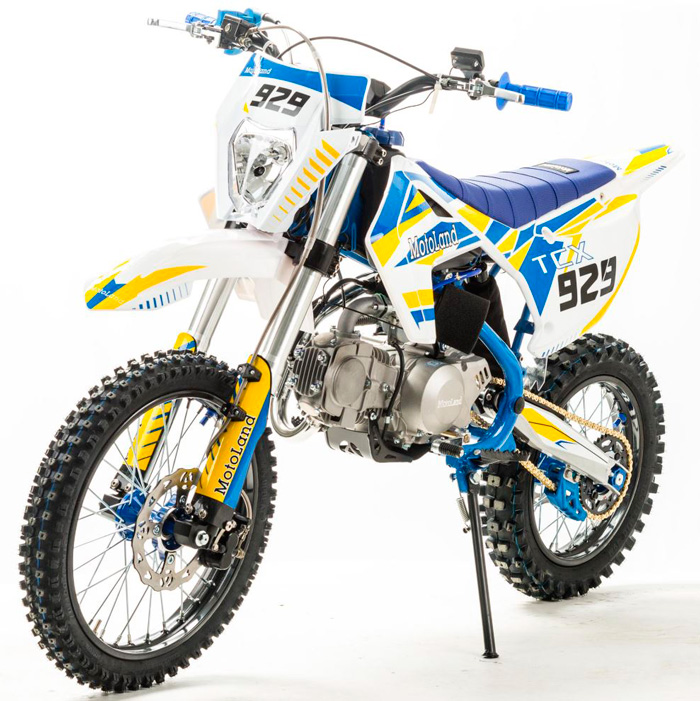 Мотоцикл Кросс Motoland TCX140 синий