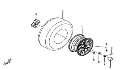 513429Y Ступица заднего колеса для квадроцикла TGB купить за 10 230 ₽