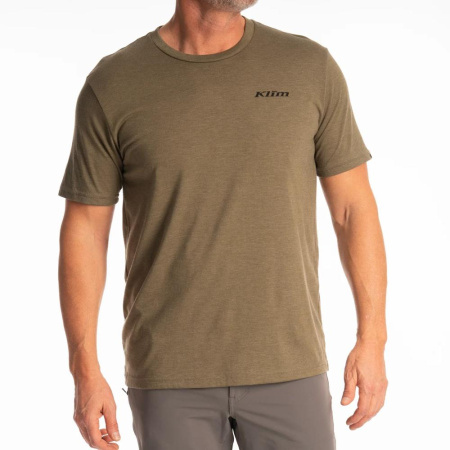 Футболка Klim Frontier Tri-blend Tee Military Green Frost - Black купить за 5 313 руб.