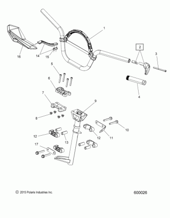 1823339-070 Заглушка рукоятки руля для снегоходов Polaris купить за 3 500 ₽