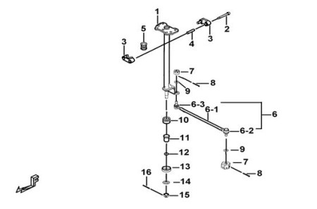 GA501NT01 Гайка для квадроцикла TGB купить за 186 ₽
