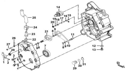 N10601 Гайка для квадроцикла TGB купить за 186 ₽