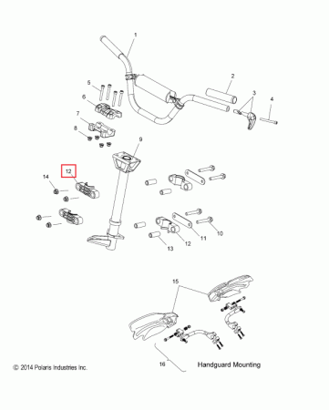 5438492 Втулка Polaris / Bushing-Strg Post купить за 594 ₽