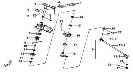 N50501 Гайка стопорная рулевой колонки для квадроцикла TGB купить за 1 953 ₽