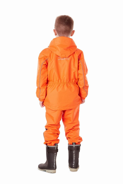 Детский комплект дождевой (куртка, брюки). EVO Kids ORANGE (мембрана) (р. 140-146)