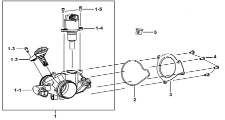 926113 Площадка крепления дроссельной заслонки для квадроцикла TGB купить за 837 ₽