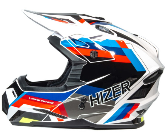 Шлем мото кроссовый HIZER J6801 #8 купить за 7 600 ₽