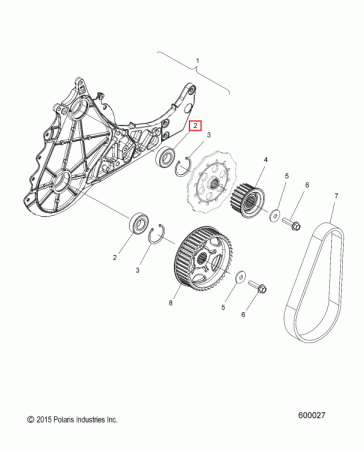 3514309 Подшипник КПП для снегоходов Polaris купить за 3 900 ₽
