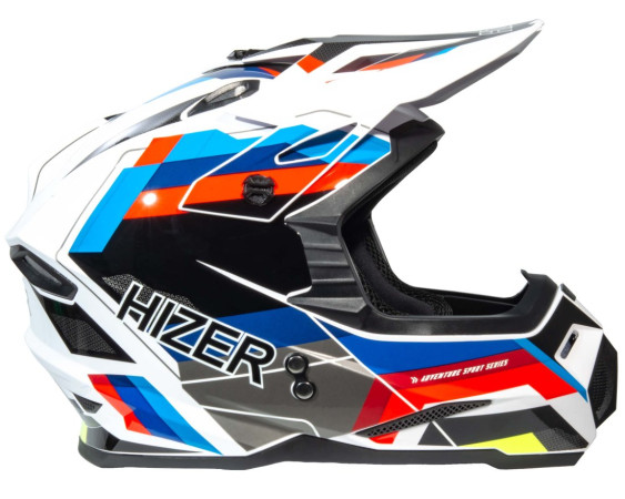 Шлем мото кроссовый HIZER J6801 #8 купить за 7 600 ₽