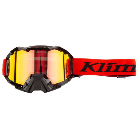 Очки Klim Viper Snow Goggle OSFA Emblem Fiery Red - Black Light Smoke Red Mirror купить за 11 297 руб.