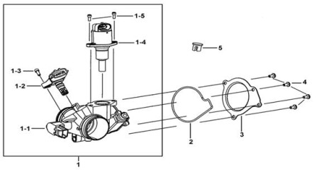 926113 Площадка крепления дроссельной заслонки для квадроцикла TGB купить за 837 ₽