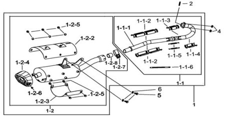 910485 Задняя декоративная крышка глушителя для квадроцикла TGB купить за 9 858 ₽