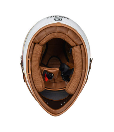 Шлем мото мотард HIZER 252 #1 купить за 11 000 ₽