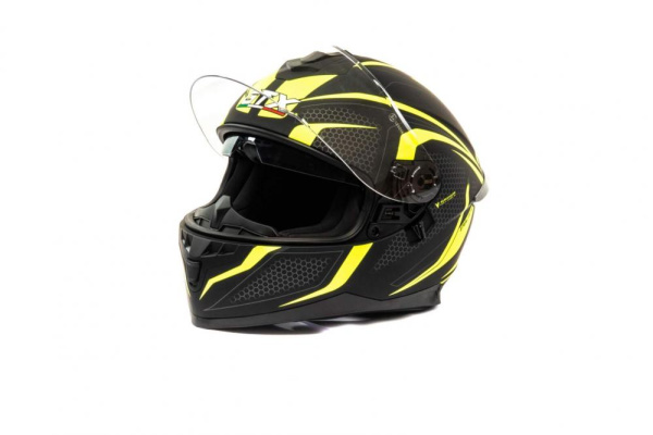 Шлем мото интеграл GTX 5672 (M) #5 BLACK/FLUO YELLOW/GREY купить за 10 500 руб.